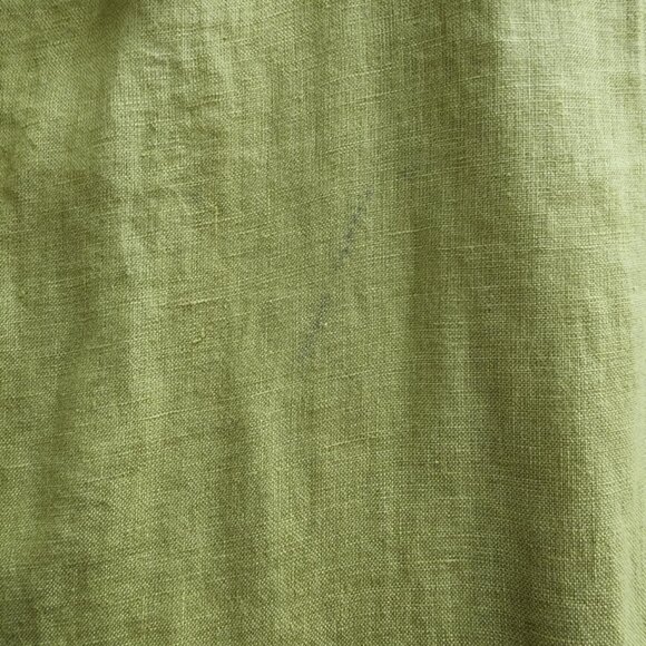 Femme Fatale green 100% linen skirt - Picture 10 of 16
